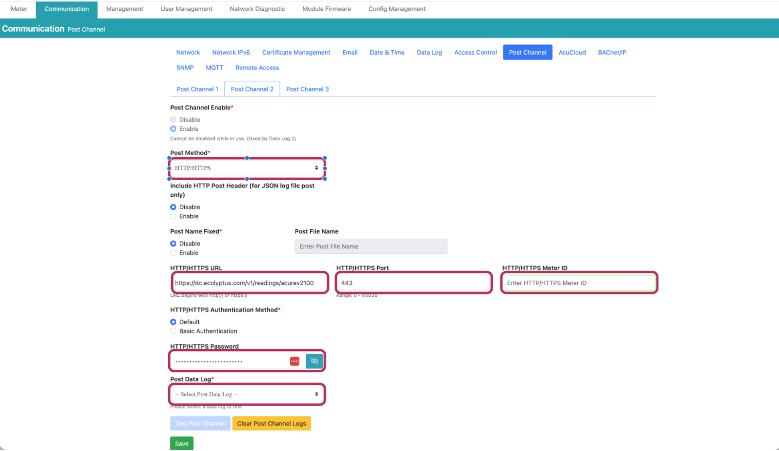 ecolyptus Endpoint Creation