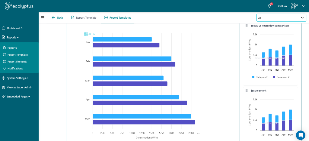 Custom report templates